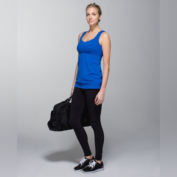 Lululemon Tank Top Women's Size 6 US Blue Tank Me Tank Breezy Mesh W1EE66S - Picture 3 of 11